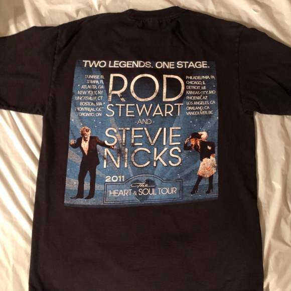 Rod Stewart & Stevie Nicks "The Heart and Soul" Tour T-Shirt from 2011 - Picture 9 of 9